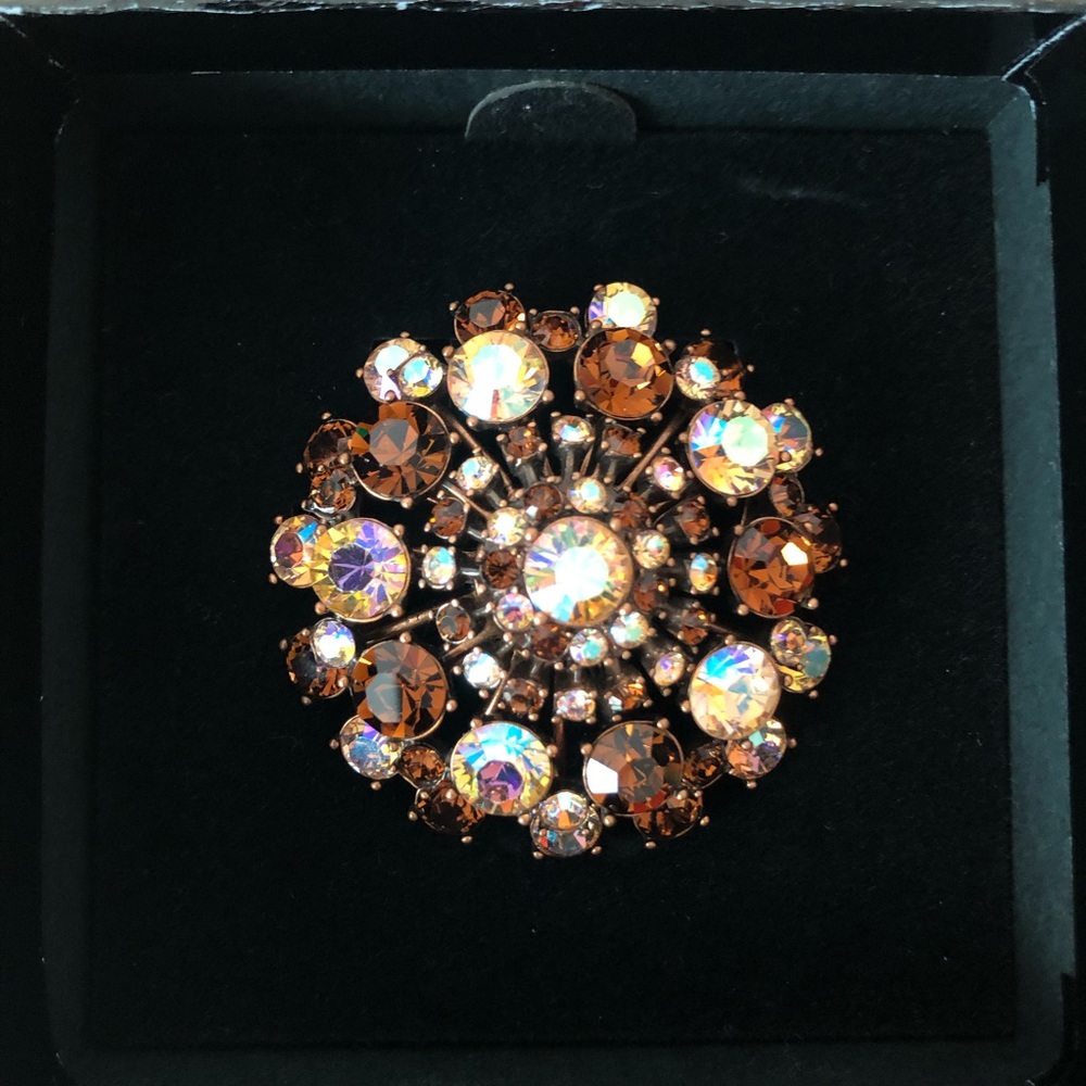 Gorgeous Vintage JOAN RIVERS Classics Collection Dome Brooch Pin IOB
